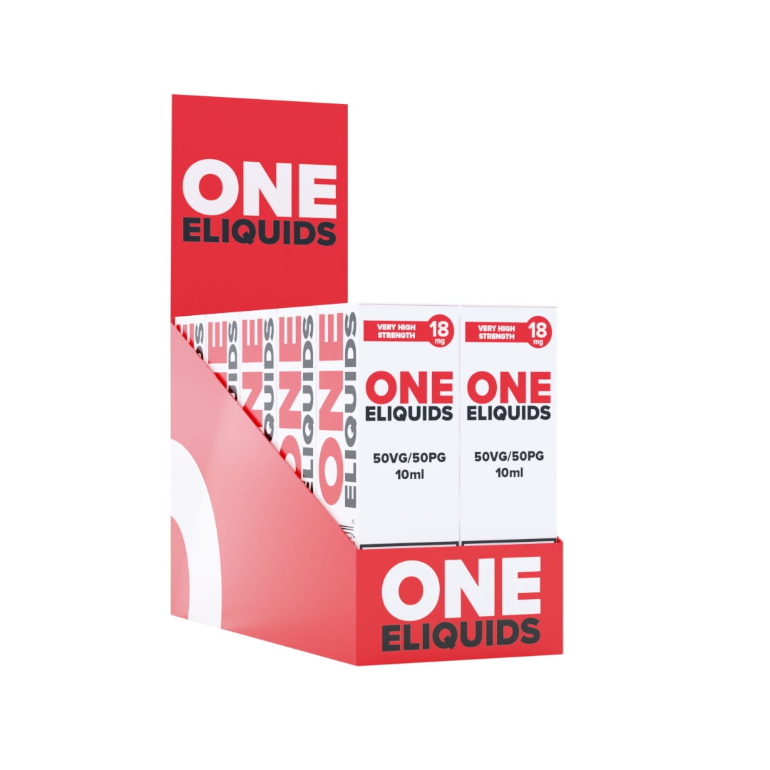 Box of 10 Vanilla E-liquid by One Eliquids 18mg