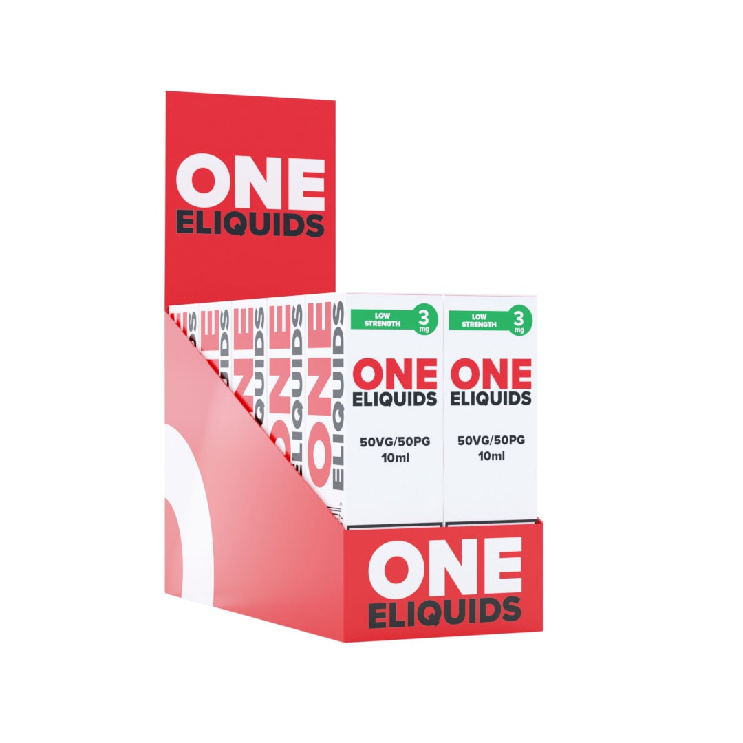 Box of 10 Vanilla E-liquid by One Eliquids 3mg