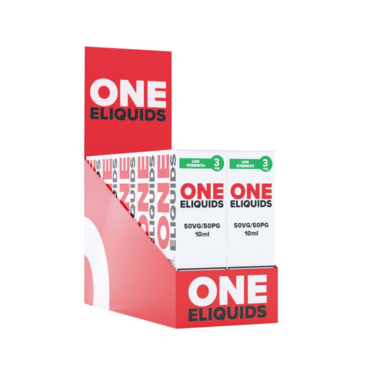 Box of 10 Bubblegum E-liquid by One Eliquids 3mg