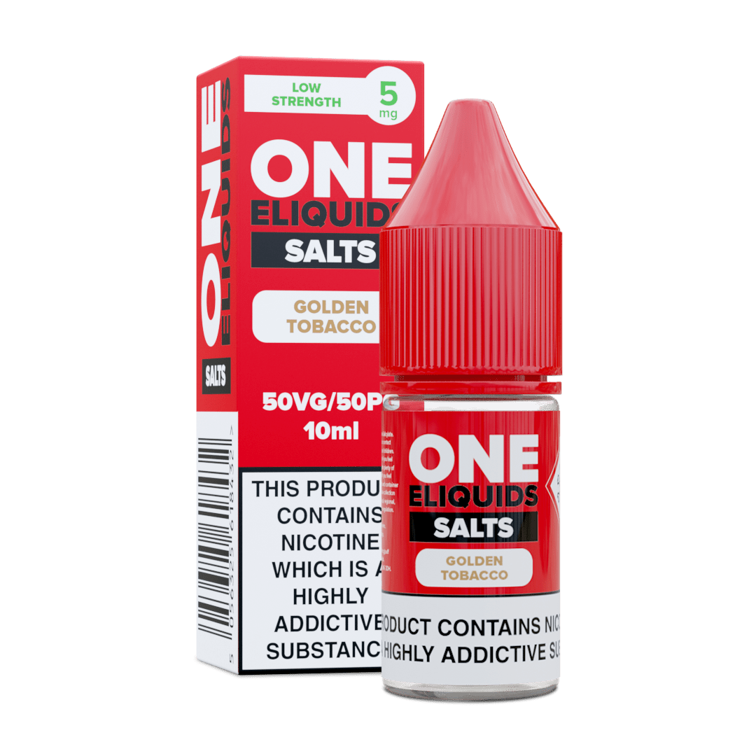 Golden Tobacco  One Eliquids  1 Nicotine Salts Made In Britain